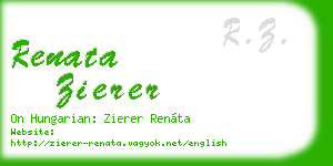 renata zierer business card